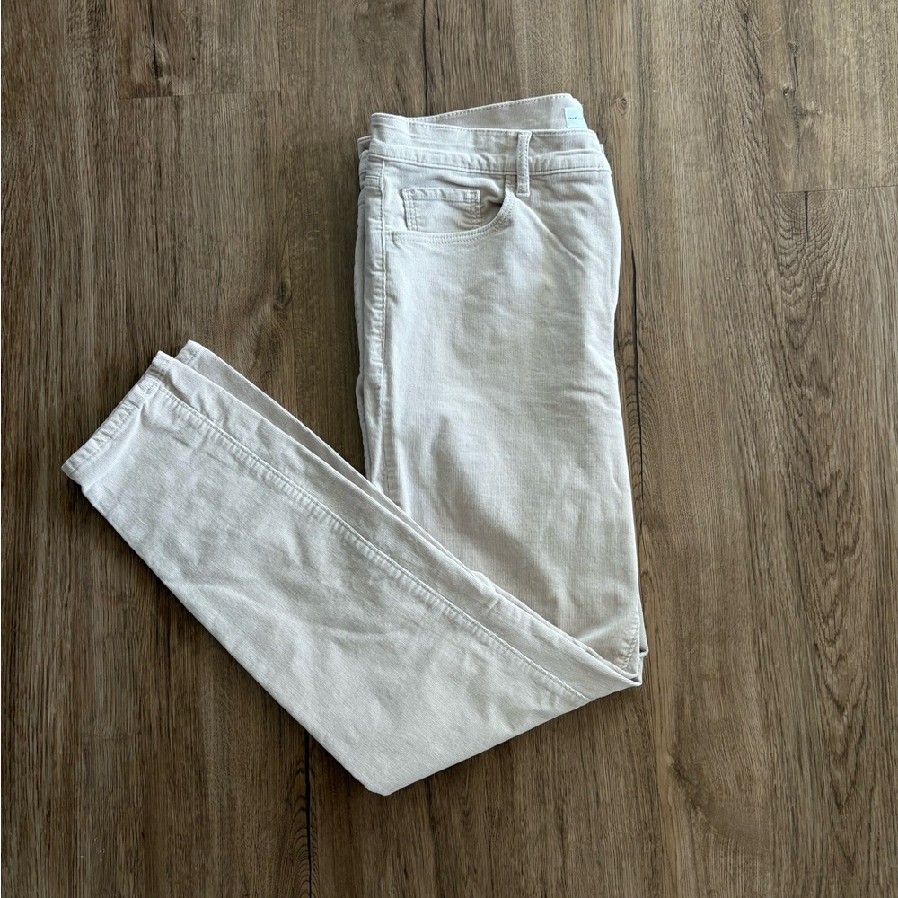 made and loved LOFT Cream Corduroy Pants